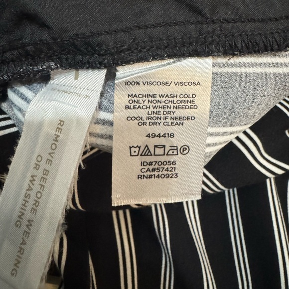 Loft Striped Wide Leg Pull On Pants - Picture 7 of 7